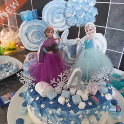 Princess Cake Decoration Frozen Cake Cupcake Toppers Cake Fl