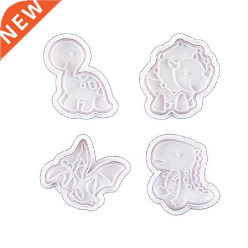 4PCS Cookie Cutter Mold for Baking Dinosaur Molds Fondant