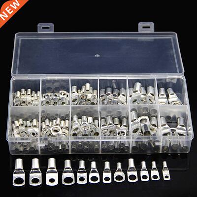 170PCS Tinned Copper Ring Terminals lug SC Bare Electrical W