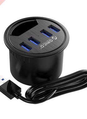 ORICO Desktop Grommet USB 3.0 HUB Type-A Type-C Audio Port D