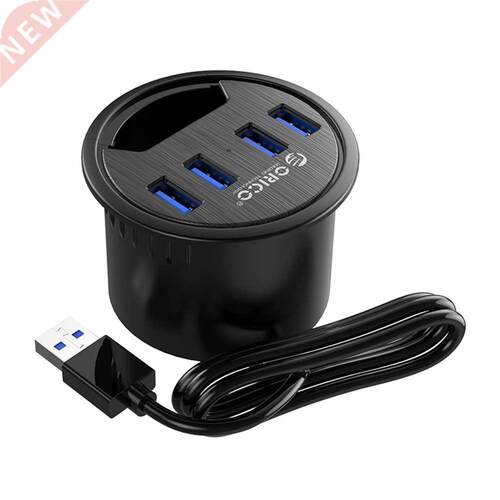 ORICO Desktop Grommet USB 3.0 HUB Type-A Type-C Audio Port D