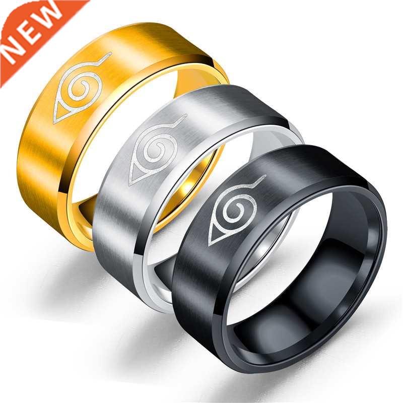 New Leaf Ring Konoha Uzumaki Symbal Logo Sign Sasuke Itachi