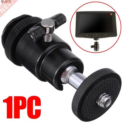 Cameras Hot Shoe Adapter Black 1/4 inch Ball Head Bracket Ho