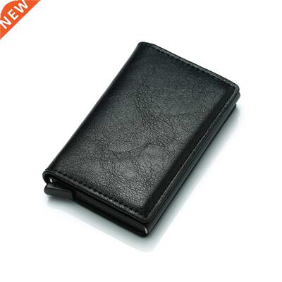 fashion Men Vintage Credit Card Holder Blocking Rfid Wallet