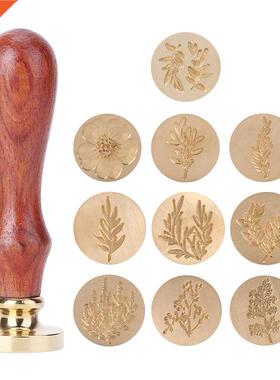 Plant Seal Flower Seal Wax Seal Stamp Retro Antique Sealing
