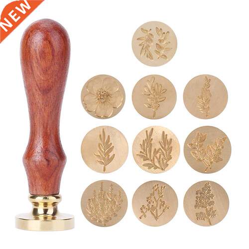 Plant Seal Flower Seal Wax Seal Stamp Retro Antique Sealing