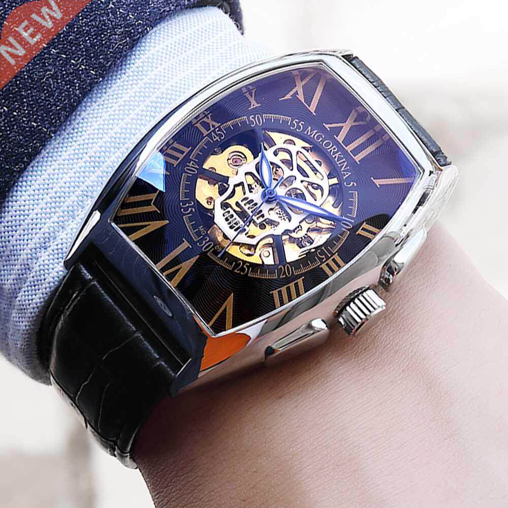 Relogios New 2022 Luxury Brand Hollow Skeleton Dial ORKINA A