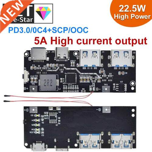 QC4.0 QC.0 LED Dual USB 5V 4.5A 22.5W Micro/Type-C USB Mobi