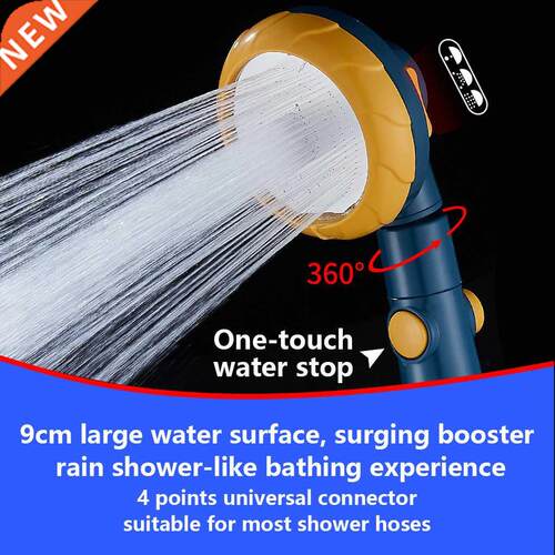 RecabLeght Shower Head Hgh Pressure 3-Functon Adjustable