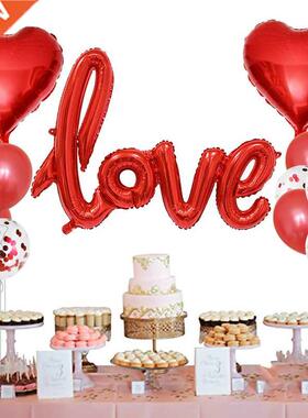 13pcs/set Romantic Wedding I Love You Heart Style Foil