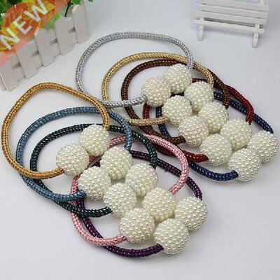2Pcs Curtain Accessories with Hanging Ball Curtain Holders