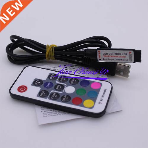 USB RGB Controller 5V 24V 17Keys RF Remote Controller Led Di
