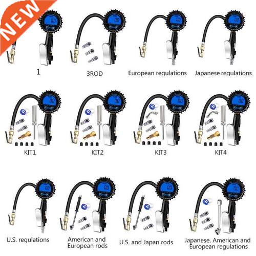 -200 PSI Professional Reader Tire Air Pressure Gauge for Ca