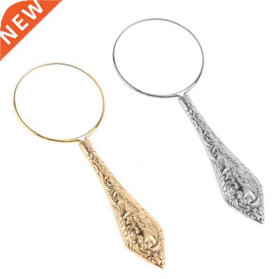 European Delicate Pattern Handle Retro Glass Lens High-Grade