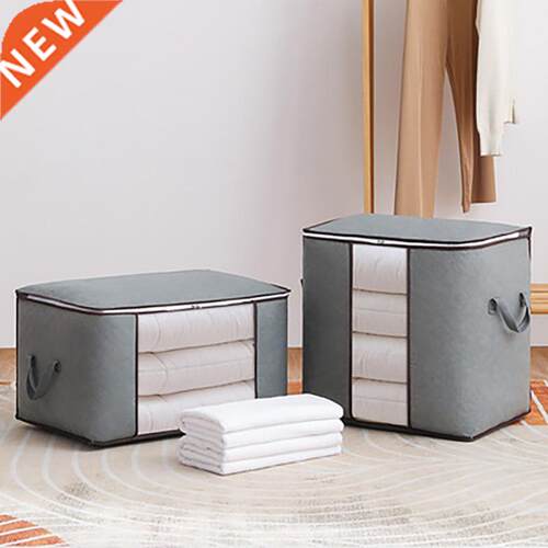 Large Capacty Non-Woven Clothes Storage Bag Foldng Qult