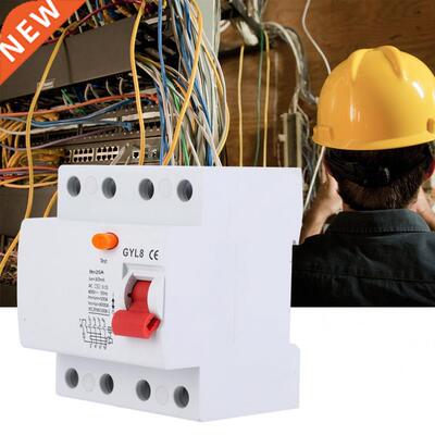 Residual Current Circuit Breaker 4P 400V AC 50/60Hz 25A 40A