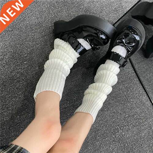 Lolita Long Socks Women's Leg Warmers Knitted Warm Foot ver