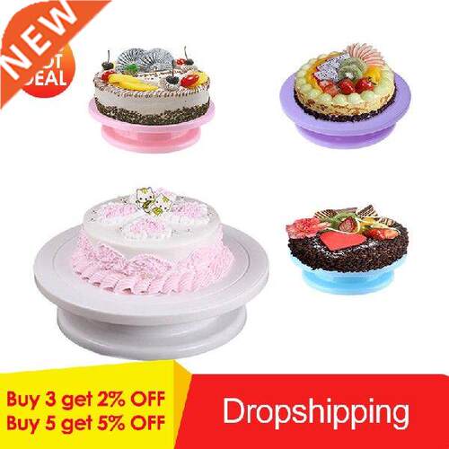28cm Plastic Cake Turntable Rotating Anti-skid Cake
