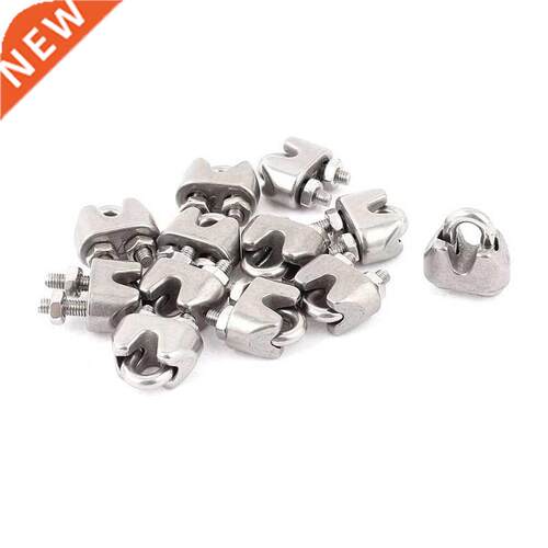 2mm 1/16 Inch Wire Rope Cable Clamp Fastener 12pcs