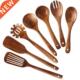 Utensils Kitchen Set Spoons Cooking New for Wooden
