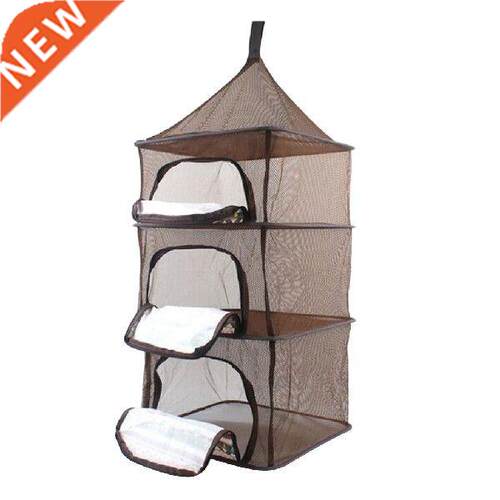 4 Layer Thicken Camping Mesh Storage Bag Holder Hanging