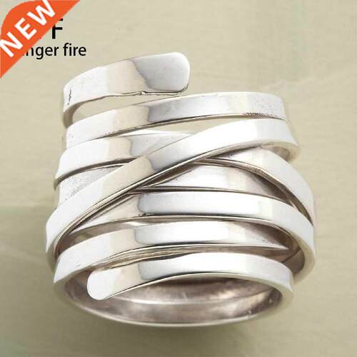 Large Copper Alloy Spral Plan Crcle Women's Rng Weddng