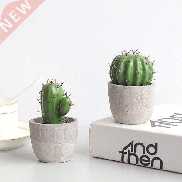 simulation cactus potted plant cute fake cactus home garden
