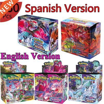 60Pcs Pokemon Cards Toys Spanish Trading Card Game Sword Sh