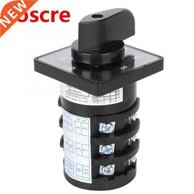 Electric 7-Position 12 Terminals Rotary Cam Changeover Switc