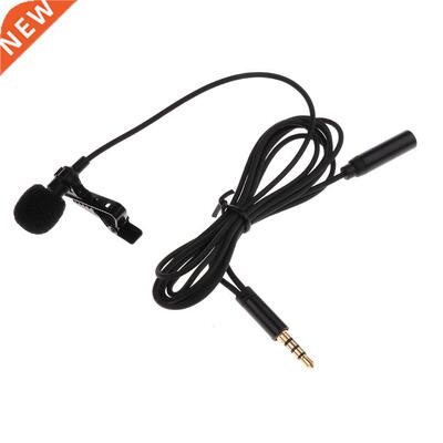 3.5mm Plug Clip-onn Lapel Collar Condenser Microphone with E