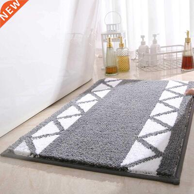 Bathroom Super Thick Fluff Fiber Bath Mat Shower Room Rugs M