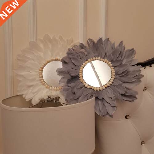Nordc Acrylc Mrror Feather Wall Decor Pendent