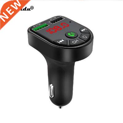 kebidu Ambient Light Bluetooth5.0 FM Transmitter Car MP3