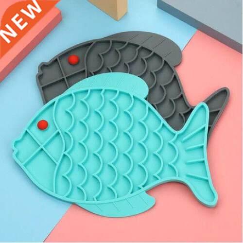 1PC Slow Feeder Mat Bowls Fish Claw Shape Silicone Feeding