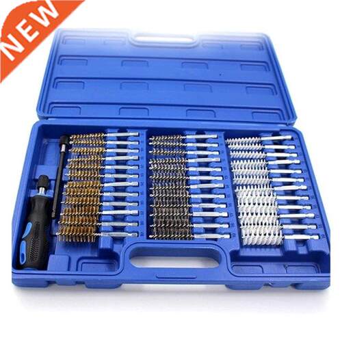 8 Pcs Wire Brush Set Brush Bit Replacement Handle & Exte