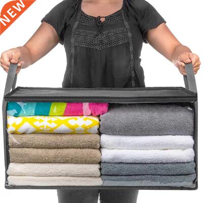 Non-woven Foldable orage Box Portable Clothes Organizer Ti