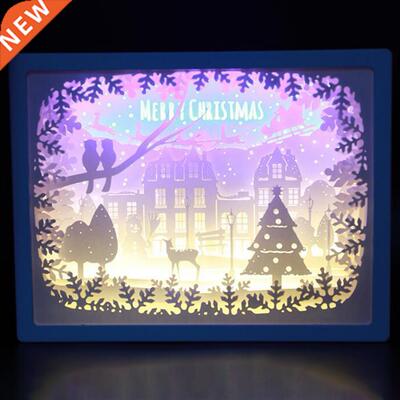 Useful Carving Night Light D Electronic Component Paper Car