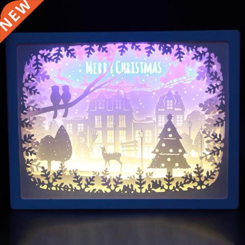 Useful Carving Night Light D Electronic Component Paper Car
