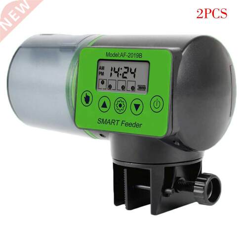 2 PCS fish tank automatic feeder intelligent timing