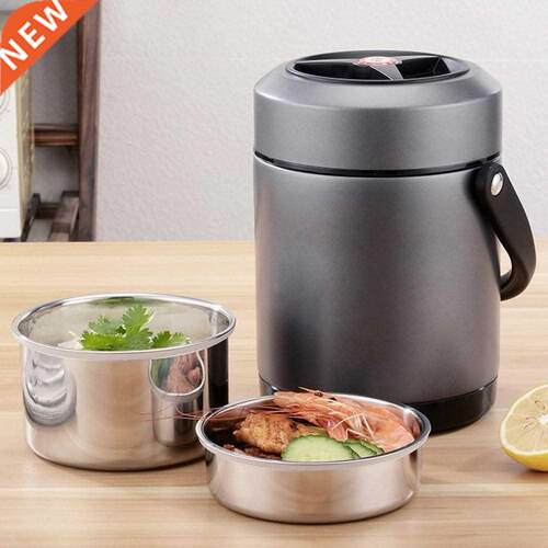New 304 Stainless Steel Lunch Box Portable Thermal Insulated