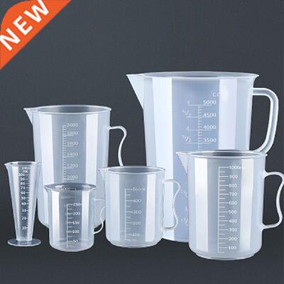 1pcs Measuring Jug Plastic Transparent Measuring Cup Pour