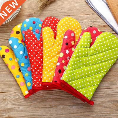 Mitten Microwave Oven Glove Cotton Insulated Baking Heat Res
