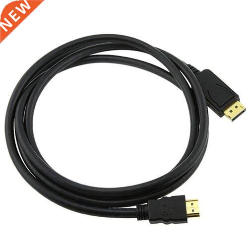 Display Male Port to HDMI Male Cable (Black, 1.8M)