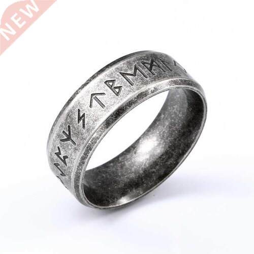 Beier Stainless steel Odin Norse Viking Amulet Rune MEN Ring