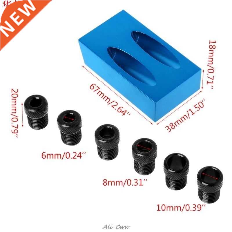 Kit de gabarit de trou de poche 6/8/10mm adaptateur d'angle