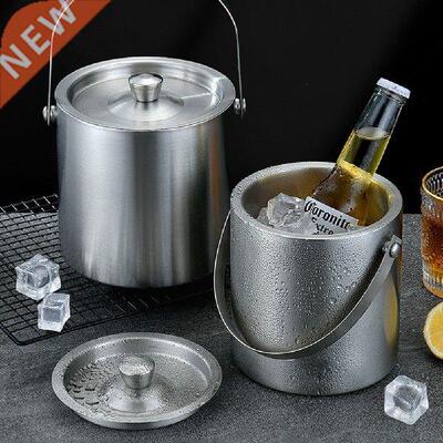 Double-Wall Stainless Steel Insulated Chilling Ice Bucket