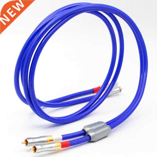 HiFi Audio RCA Cable Hi-end 4 Core Oxygen-Free Copper Silver