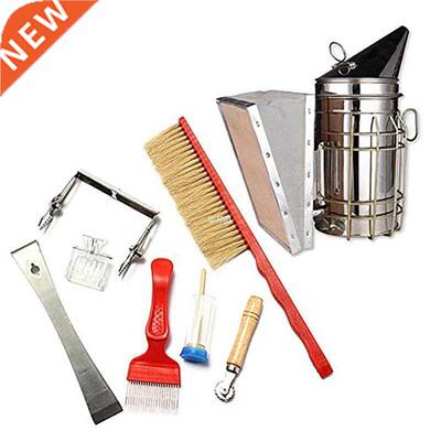 Stainless Steel Beekeeping Bee Hive Smoker Kit Heat Shield P