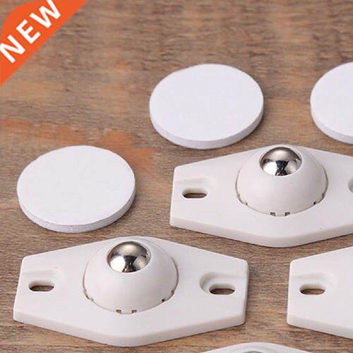 4pcs Wheels For Furniture Stainless Steel Roller Self