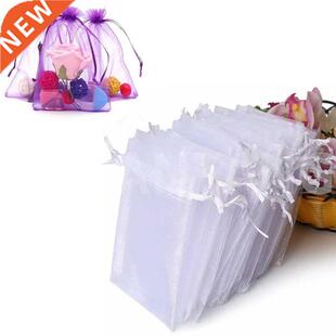 50Pcs/ lot 7*9cm High Quality Organza bags Jewelry Bag with